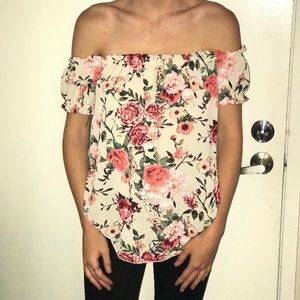 Off the shoulder shirt